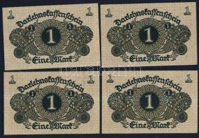 Német Birodalom / Weimari Köztársaság 1920. 1M (4x) egymás utáni sorszámokkal T:I