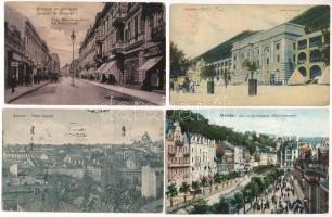 19 db RÉGI külföldi város képeslap vegyes minőségben / 19 pre-1945 mostly European town-view postcards in mixed quality