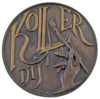 Melocco Miklós (1935-) 1997. &quot;Koller-díj / Koller szerette a művészetet és az életet. Szeretete túlélte őt ebben a díjban&quot; bronz érdemérem (100mm) T:AU