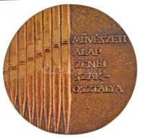 Szabó Gábor (1940-) DN "Péterfi István / Művészeti Alap Zenei Szakosztálya" kétoldalas bro...