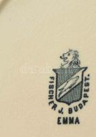 Fischer Ignác Emma mintás 7 darabos szett, jelzett, közte sérülésekkel, egyik tálon lepattanással, e...