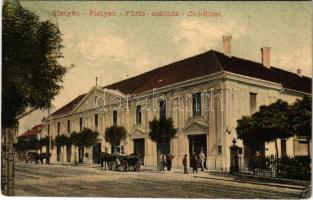 Pöstyén, Pistyan, Piestany; Fürdő szálloda. A. Bernas kiadása 1908. / Cur-Hotel / spa, hotel