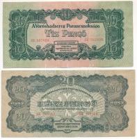 1944. 10P + 20P "A Vörös Hadsereg Parancsnoksága" T:F