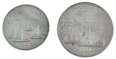 Kanada 1973. 5$ Ag "Montreali Olimpia - Kingston vitorlás" + 1973. 10$ Ag "Montreali ...