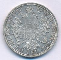 Ausztria 1889. 1Fl Ag "Ferenc József" T:XF patina Austria 1889. 1 Florin Ag "Franz Jo...