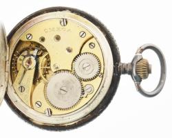 Omega kézi felhúzós férfi zsebóra ezüst (Ag) tokkal, hiánnyal, nem működik