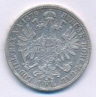 Ausztria 1879. 1Fl Ag "Ferenc József" T:XF,VF ph. Austria 1879. 1 Florin Ag "Franz Jo...