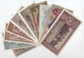 10db-os vegyes pengő, inflációs pengő bankjegy tétel, közte 1944. 20P "A Vöröshadsereg Parancsn...