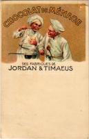 Chocolat de Ménage des Fabriques de Jordan &amp; Timaeus / German chocolate company advertisement. litho (fl)