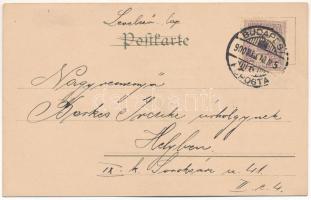 1900 Radlerei VI / Art Nouveau lady with bicycle. B&S Wien Serie No. 1044. litho s: Raphael Kirc...