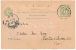 1901 Schneebergbahn, locomotive, train. photo glued to postcard (EK)