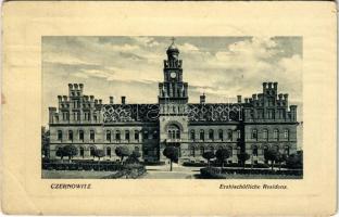 1913 Chernivtsi, Czernowitz, Cernauti, Csernyivci (Bukovina, Bucovina, Bukowina); Erzbischöfliche Residenz / archbishops residence. W.L. Bp. 6291. (EB)