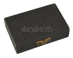 Őzláb formájú 4 személyes ezüst (Ag) nyelű sajtfogyasztó szett, díszdobozban, jelzett, h: 11,5 cm