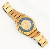 Seiko Automatic DX karóra, 17 köves, dátum- és napkijelzéssel, karcos üveggel, működik, számlap d: 30 mm