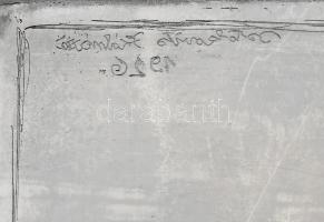 Istókovits Kálmán (1898-1990): Táj. Réz nyomódúc. Jelezve balra fent. 20,5×22 cm