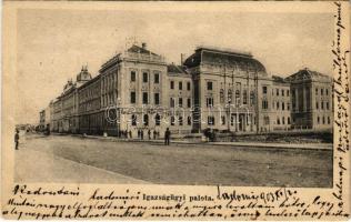 1903 Kolozsvár, Cluj; Igazságügyi palota. Stief Jenő és Társa kiadása / Palace of Justice