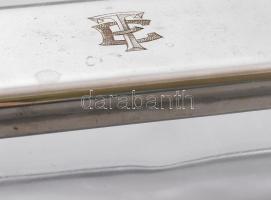 Szecessziós morzsalapát és fogkefetartó, kopással, h: 18-24 cm