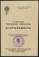 1940 A Magyar Tűzharcos Szövetség alapszabálya 48 p.