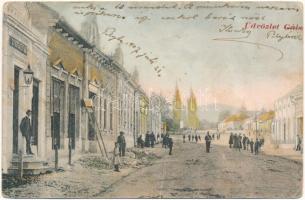 1907 Gálszécs, Secovce; utca, gyógyszertár / street view, pharmacy (fa)