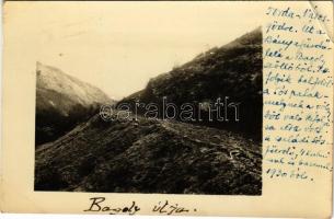 Torda, Turda; Út a Bányafürdő felé a Bagoly szőlőből, bagoly útja / road to the mine spa. photo (EB)