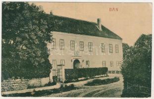 1910 Bán, Trencsénbán, Bánovce nad Bebravou; M. kir. állami polgári fiúiskola (kastély). Hertzka Ármin kiadása / boys' school (castle) (EK)