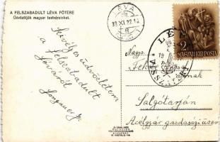 1938 Léva, Levice; bevonulás, Fő tér, piac, Városháza, Pál L., Ignác Trebitsch, Singer, Vámos üzlete...