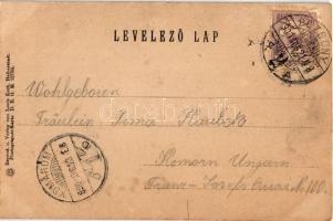 1900 Pozsony, Pressburg, Bratislava; Mária Terézia szobor / monument (fl)