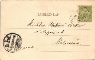 1904 Tusnád-fürdő, Baile Tusnad; Régi ország út. Brunner Lajos kiadása / old road (fa)