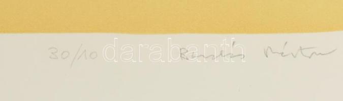 Barabás Márton (1952-): Akadály,-Katamarán, 1998. . Litográfia, papír. Jelzett. Számozott: 30/10. 53...