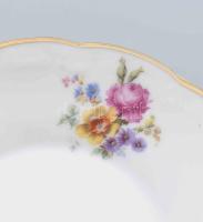 11 db Hüttl Tivadar Aquincum porcelán süteményes tányér Matricás, jelzett, minimális kopásokkal d :1...