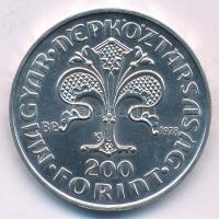 1978. 200Ft Ag "Első magyar aranyforint" kapszulában T:BU Adamo EM56