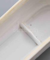 Fogkefetartó porcelán, matricás, kis kopással 23 cm