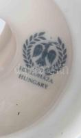 2 db Hollóházi porcelán gyertyatartó, Kézzel festett, jelzett, hibátlan