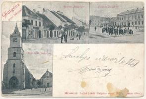 1902 Galgóc, Frasták, Hlohovec; Ferenc József tér, Római katolikus templom. Szold Jakab kiadása / square, church (EB)