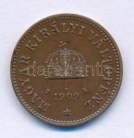 1909KB 2f bronz T:AU szennyeződés, kis ph