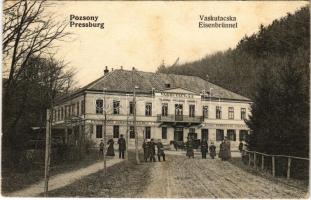 1907 Pozsony, Pressburg, Bratislava; Vaskutacska, Ferdinánd király vasfürdő / Eisenbrünnel (Eisenbründl), König Ferdinand Eisenbad / Zelezná Studienka / spa (fl)