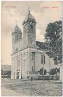 1908 Léva, Levice; Római katolikus templom. Schulcz Ignác kiadása / Catholic church (EK)