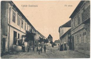 1917 Városszalónak, Stadtschlaining; Fő utca. Seibeld József kiadása / Hauptstrasse / main street (EB)