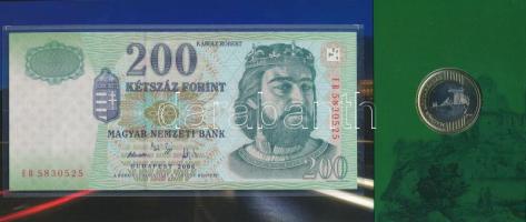2009. 200Ft első napi veret, sorszámozott "07554" díszcsomagolásban + 2006. 200Ft "FB...