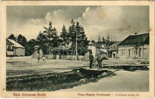 1926 Kovásznafürdő, Baile Covasna; Ferdinánd király tér, üzlet. Stefan Deák kiadása / square, shop (fa)