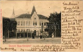 1909 Nagykároly, Carei; zárda. Eigner Simon kiadása / nunnery (EK)