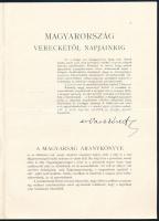 cca 1930 Magyarország Vereckétől napjainkig c. könyvsorozat . Képes reklám nyomtatványa. 11 p.