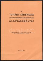 1942 A Turáni társaság magyar néprokonsági egyesület alapszabályai. 11p.