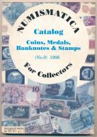 Numismatica For Collectors - Catalog - Coins, Medals, Banknotes & Stamps. (No.9) 1996. árverési katalógus használt állapotban / aukction catalogue in used condition