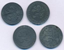 Német Harmadik Birodalom / Cseh-Morva Protektorátus 1944. 50h Zn + 1942-1944. 1K Zn (3xklf) T:AU,XF ...