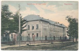 1916 Nagybánya, Baia Mare; Kossuth utca, Állami elemi iskola. Frankovits A. kiadása / street view, elementary school (EK)