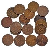 Csehszlovákia 1926-1938. 10h (18db/11xklf) T:AU-VF Czechoslovakia 1926-1938. 10 Haleru (18pcs/11xdiff) C:AU-VF Krause KM#3