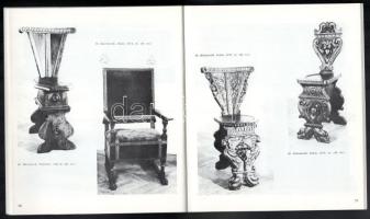 Bútorművészeti katalógusok, 3 db: 

Batári Ferenc: Európai bútorok a XV-XVII. században. Kiállítás...