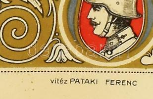 1928 Vitézi Rend avatási oklevél rajta Horthy Miklós kormányzó facsimile aláírásával rendkívül dekor...