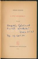 Rákos Sándor: A tűz udvarában. Versek. (DEDIKÁLT). Bp., 1957, Szépirodalmi Könyvkiadó. Első kiadás. ...